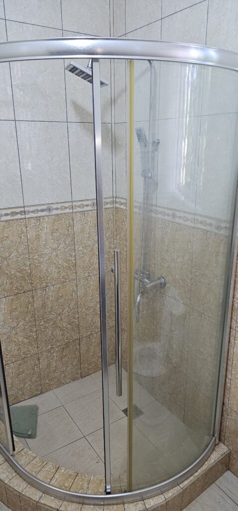 Sankofa guest house accra ghana hotel airbnb deluxe bathroom shower